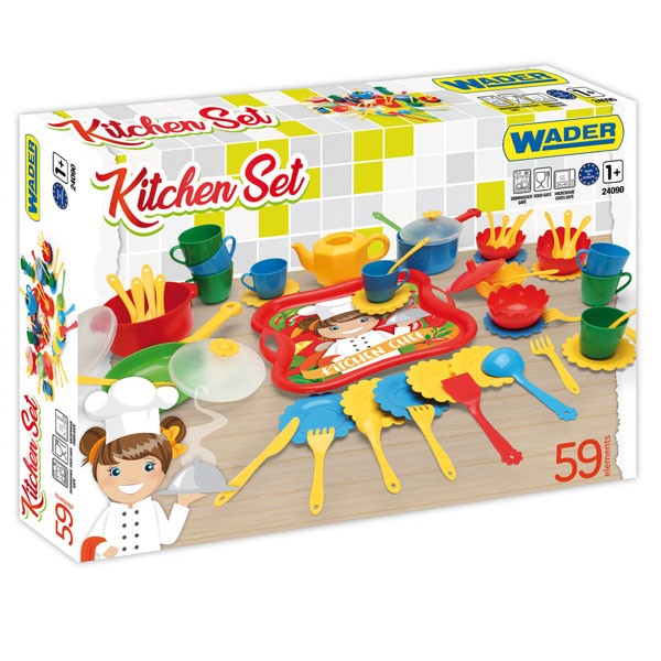 Zestaw kuchenny 59 elementów Party World pudełko