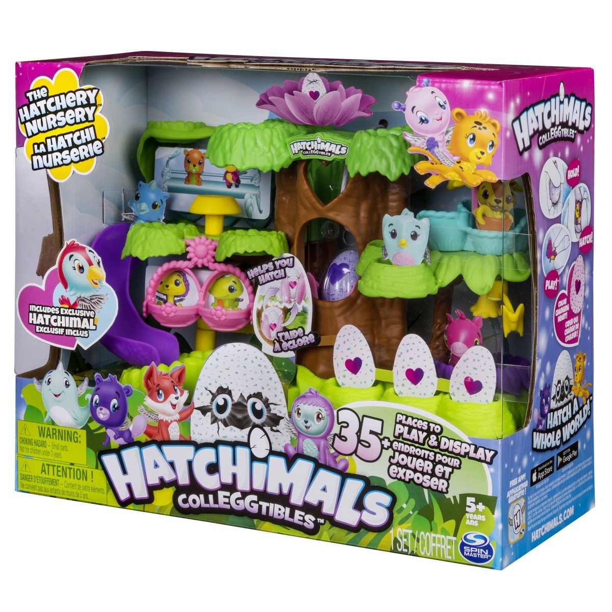 Zestaw figurek HATCHIMALS Magiczne drzewo, wylęgarnia jajek