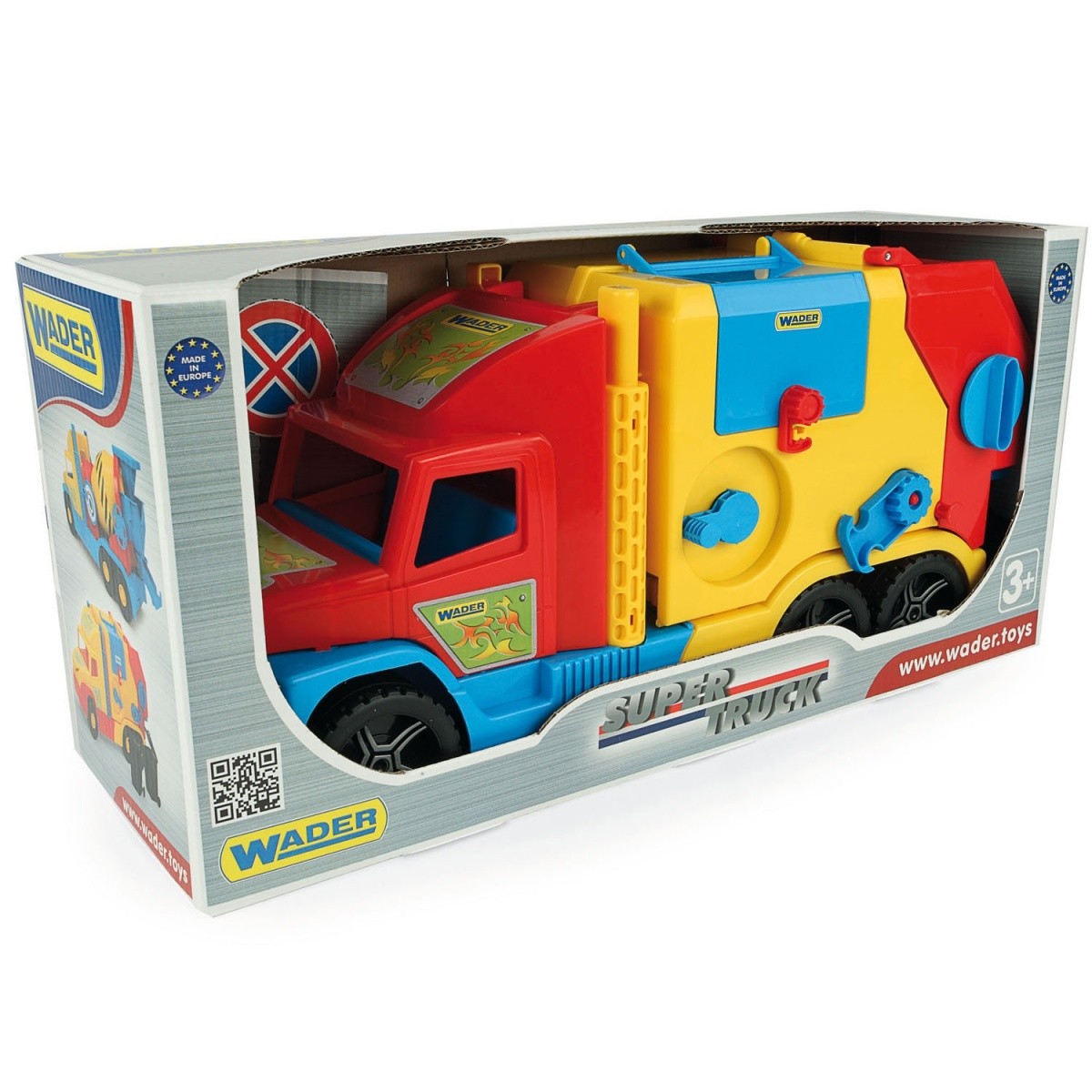 Krótka Śmieciarka 58.5 cm Super Truck pudełko