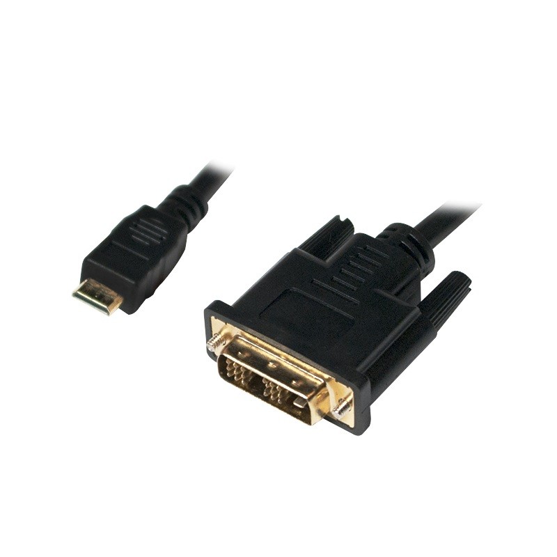 Kabel mini HDMI - DVI-D M/M 1.5m, czarny
