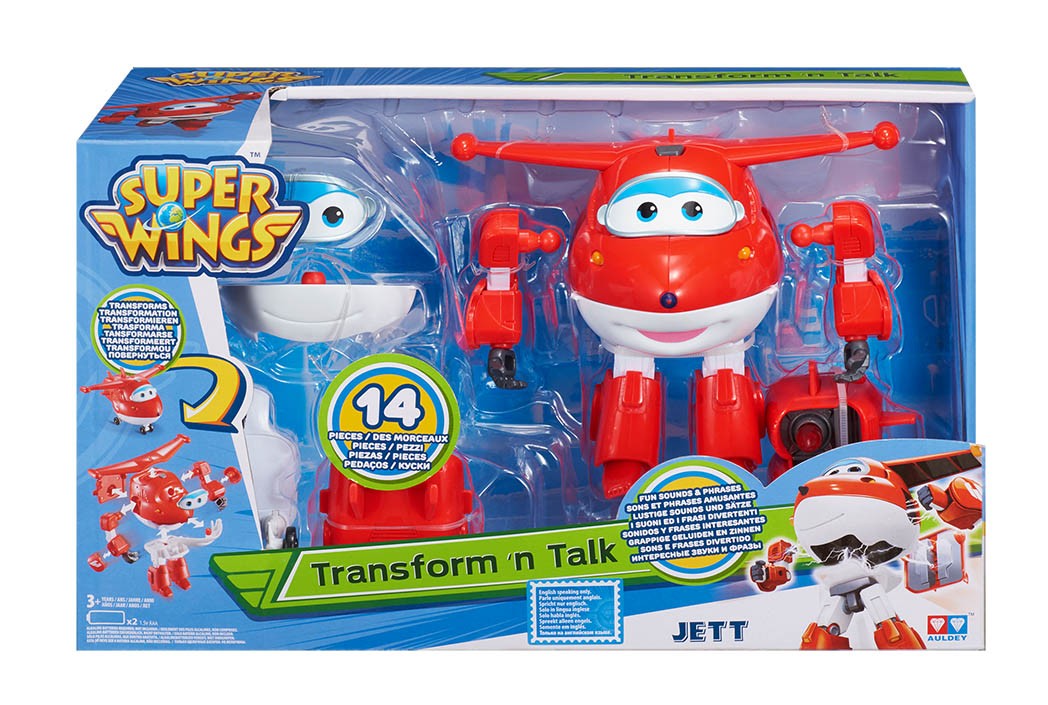 Samolot robot Super Wings z dźwiękami - Jett