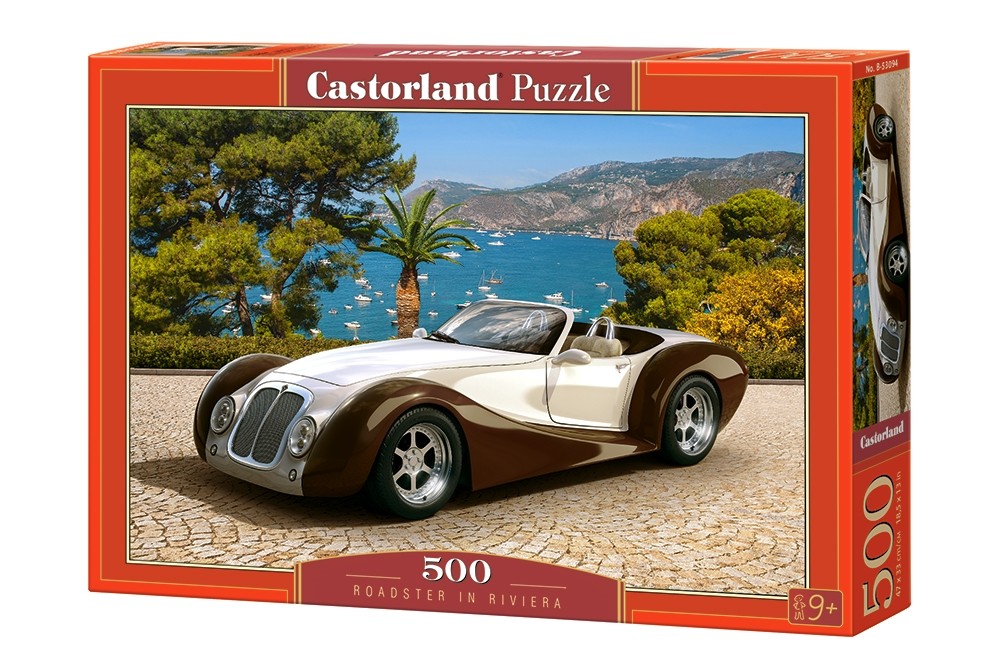 Puzzle 500 elementów - Roadster w Riwierze