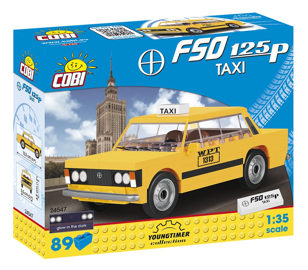 Klocki Youngtimer Collection 89 elementów FSO 125p Taxi