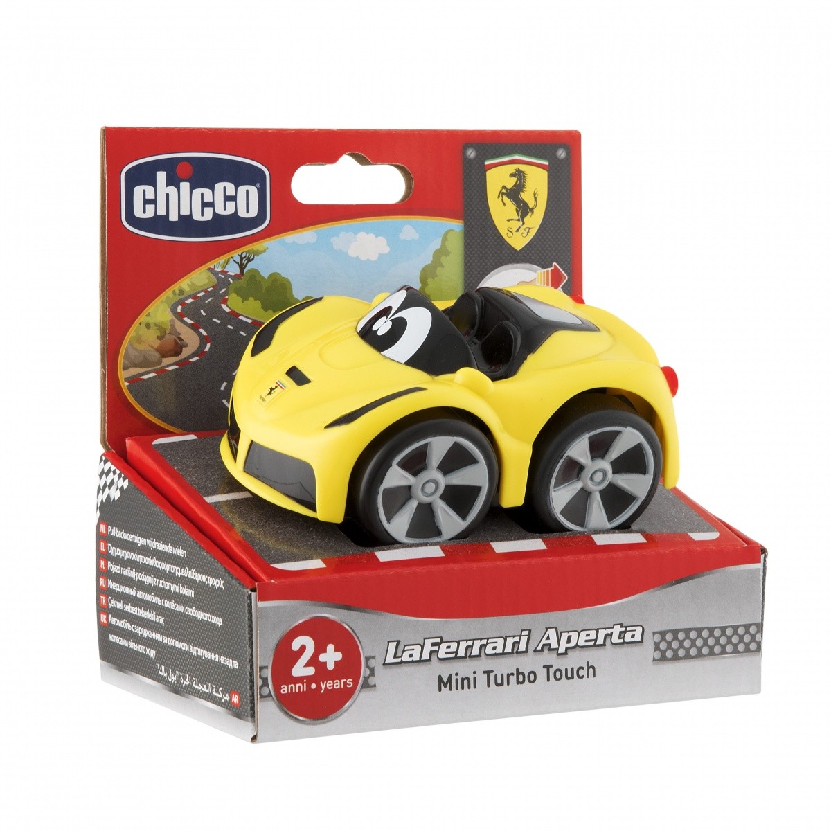 Samochód Mini Turbo Touch Ferrari żółty