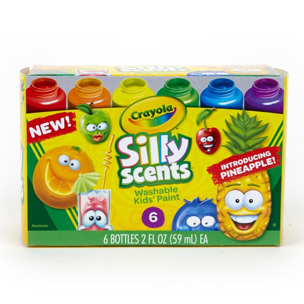 Farby pachnące zmywalne Silly Scents 6 sztuk