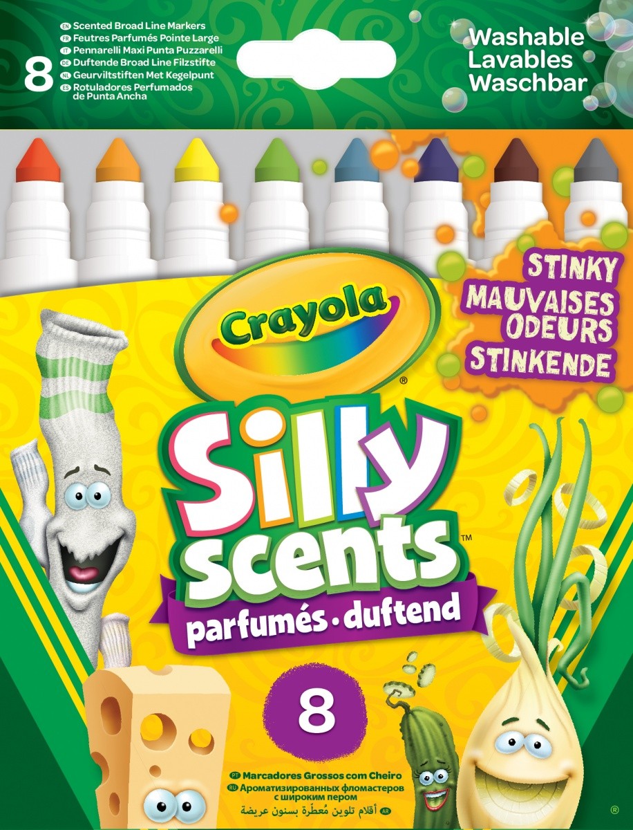 Markery brzydkie zapachy Silly Scents 8 sztuk