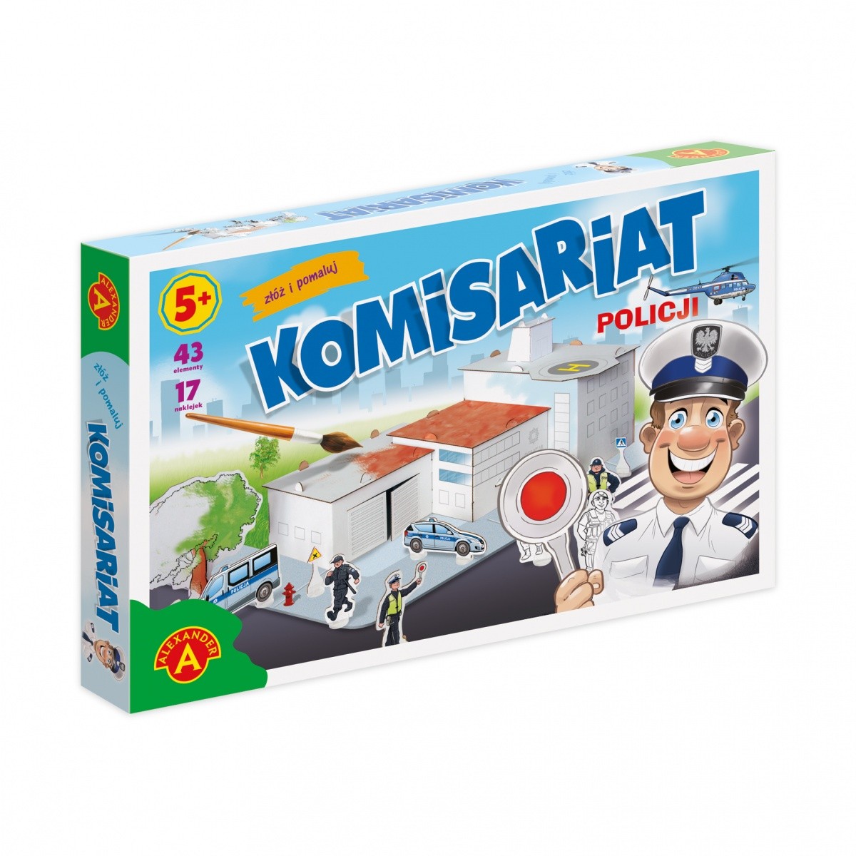 Domek do malowania komisariat policji