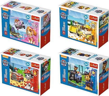 Puzzle 20 elementów Mini Maxi - Psi Patrol/24 sztuki