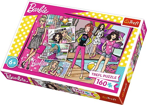 Puzzle 160 elementów - Barbie, Modna Barbie