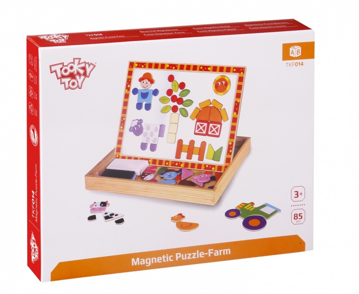 Puzzle magnetyczne z dwoma tablicami