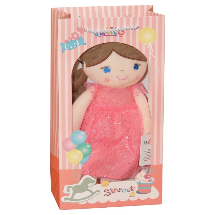 Lalka Konstancja Różowa + Torebka prezentowa