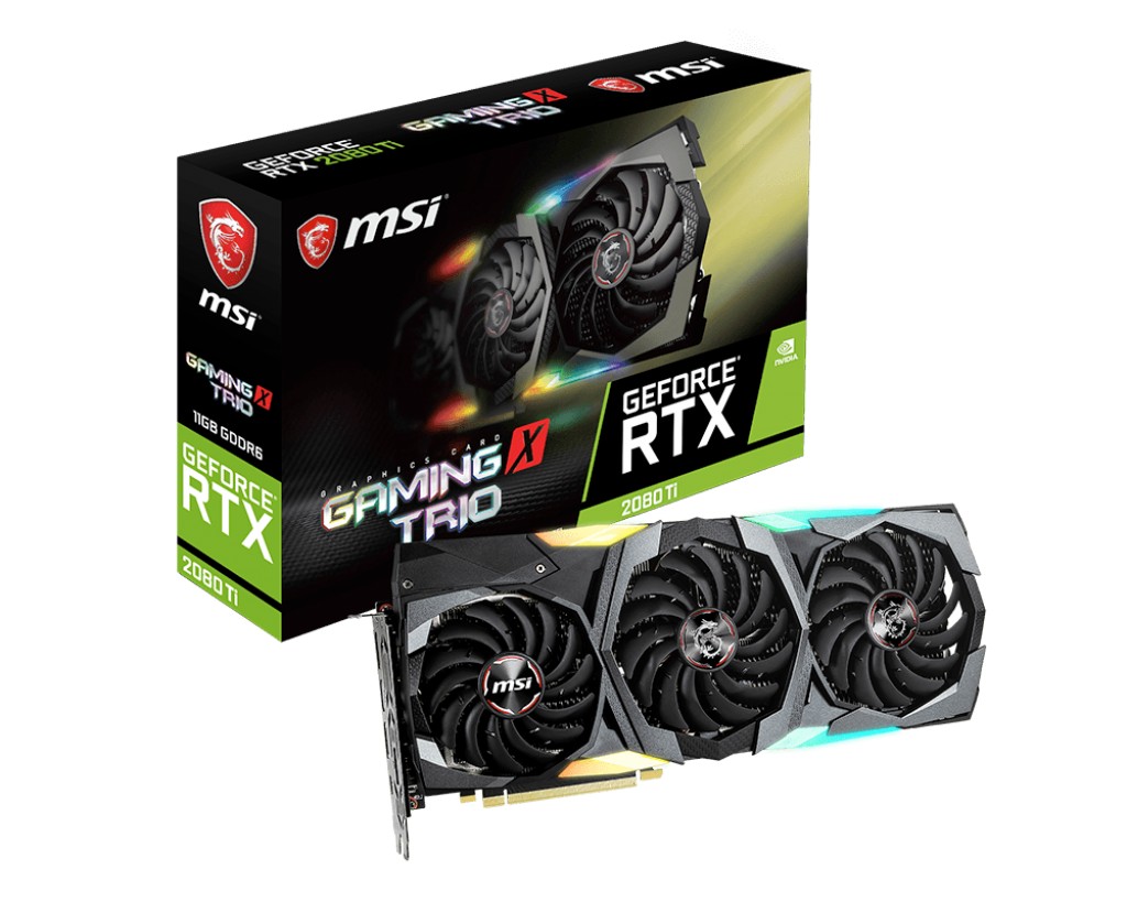 Karta graficzna GeForce RTX 2080 Ti GAMING X TRIO 11GB GDDR6 352bit DP/HDMI/USB c