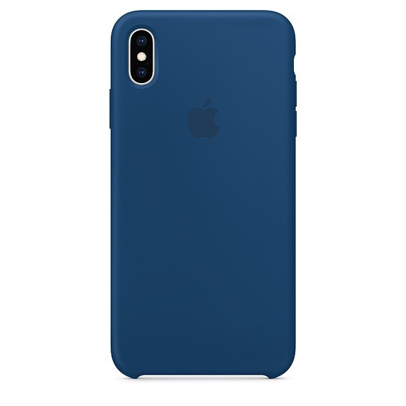 Etui silikonowe iPhone XS Max - burzowy błękit