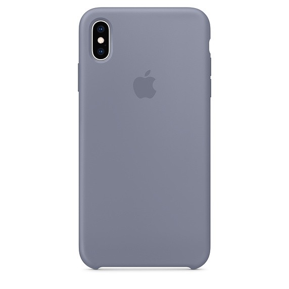 Etui silikonowe iPhone XS Max - lawendowa szarość