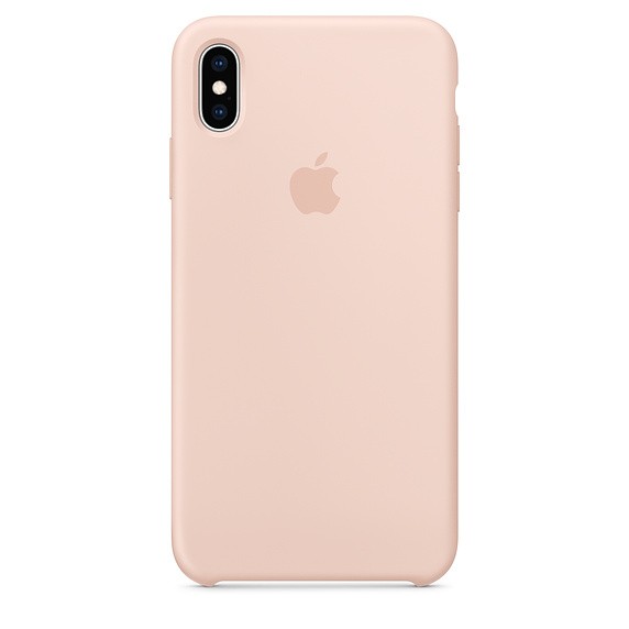 Etui silikonowe iPhone XS Max - piaskowy róż