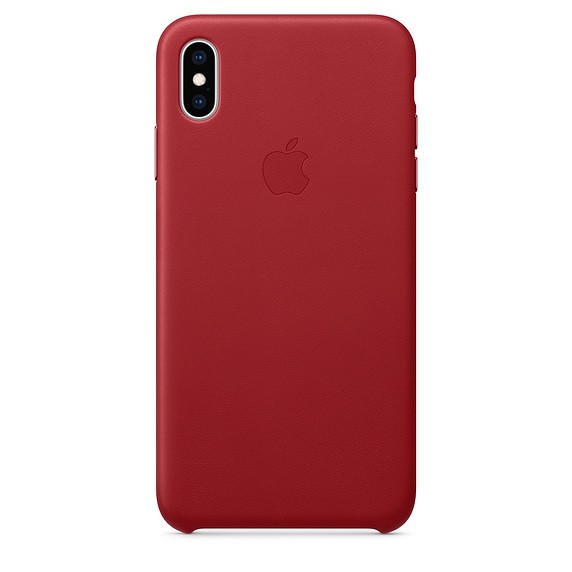Etui skórzane iPhone XS Max - (PRODUCT)RED