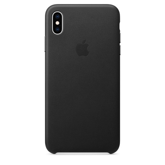 Etui skórzane iPhone XS Max - czarne