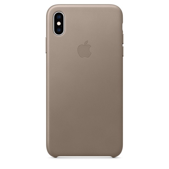 Etui skórzane iPhone XS Max - jasnobeżowe