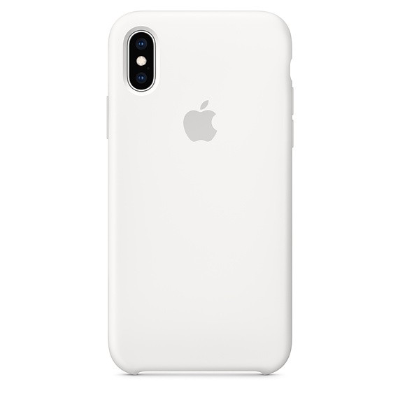 Etui silikonowe iPhone XS - białe