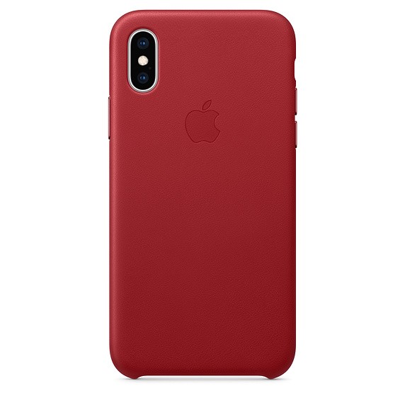 Etui skórzane iPhone XS - (PRODUCT)RED 