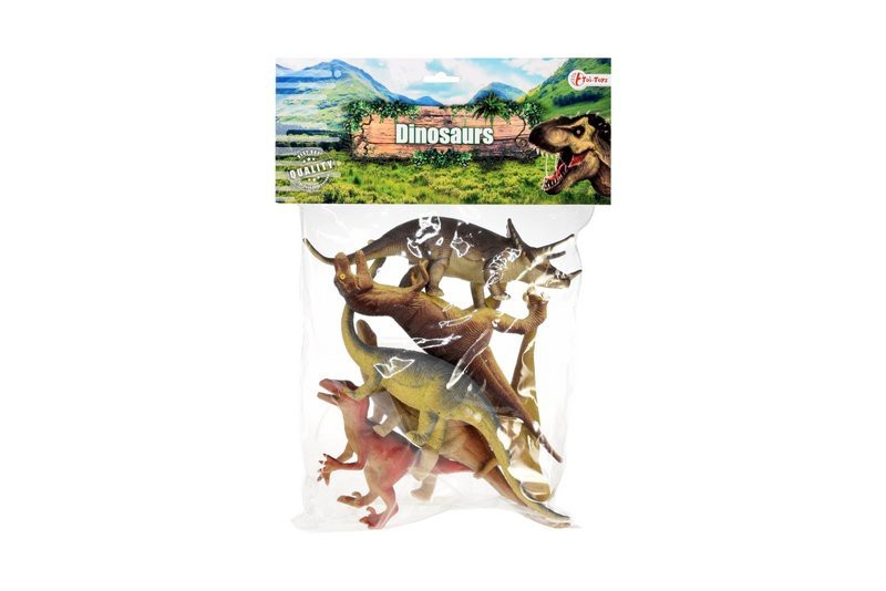 Figurki TOITOYS Dinozaury w woreczku 6 sztuk