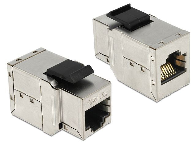 Moduł keystone gniazdo RJ45 - RJ45 kat.6 do puszki montażowej 