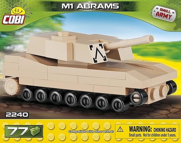 Klocki Mała Armia 77 elementów - Nano Tank M1 Abrams