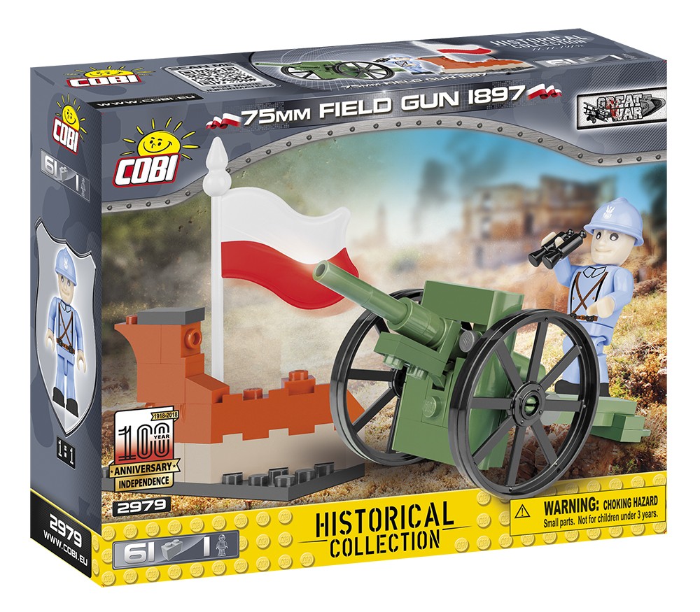 Klocki Mała Armia 75 mm Field Gun 1897