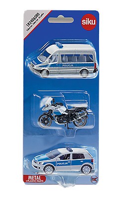 Zestaw pojazdów policyjnych