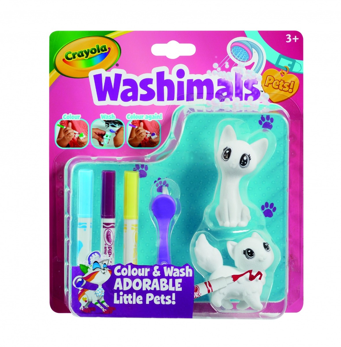 Figurki do malowania Washimals Blister Pack - Kotki