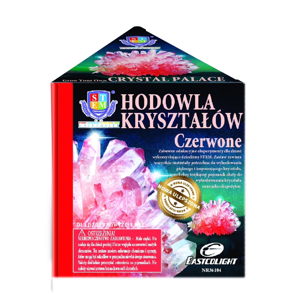 Zestaw naukowy Hodowla Kryształów - Czerwone