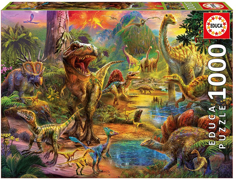Puzzle 1000 elementów Dinozaury