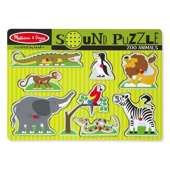 Puzzle dźwiękowe - Zwierzęta Zoo