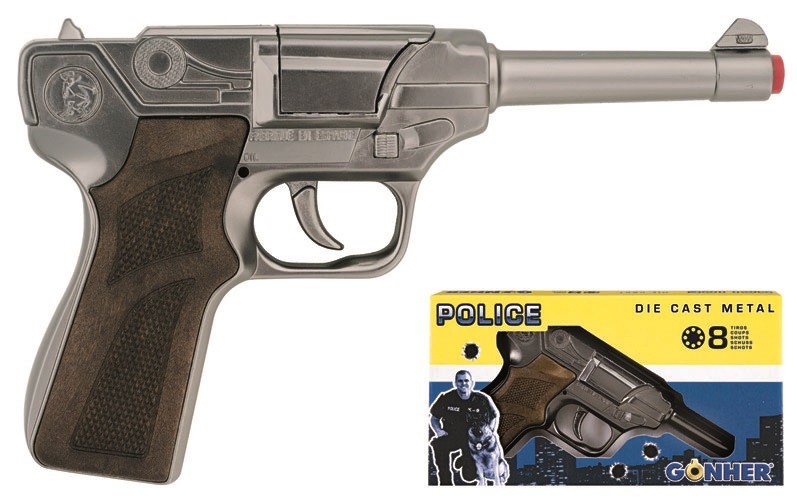 Pistolet policyjny metalowy GONHER 124/0