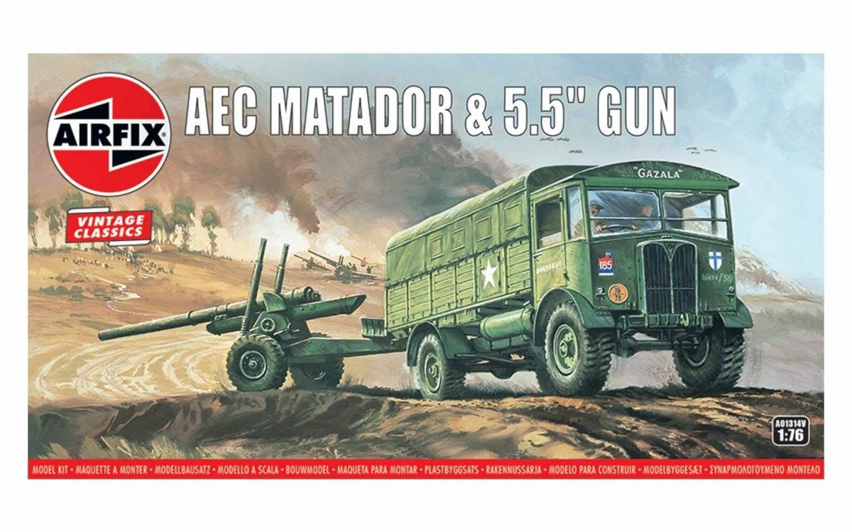 Model plastikowy AEC Matador & 5,5 Gun