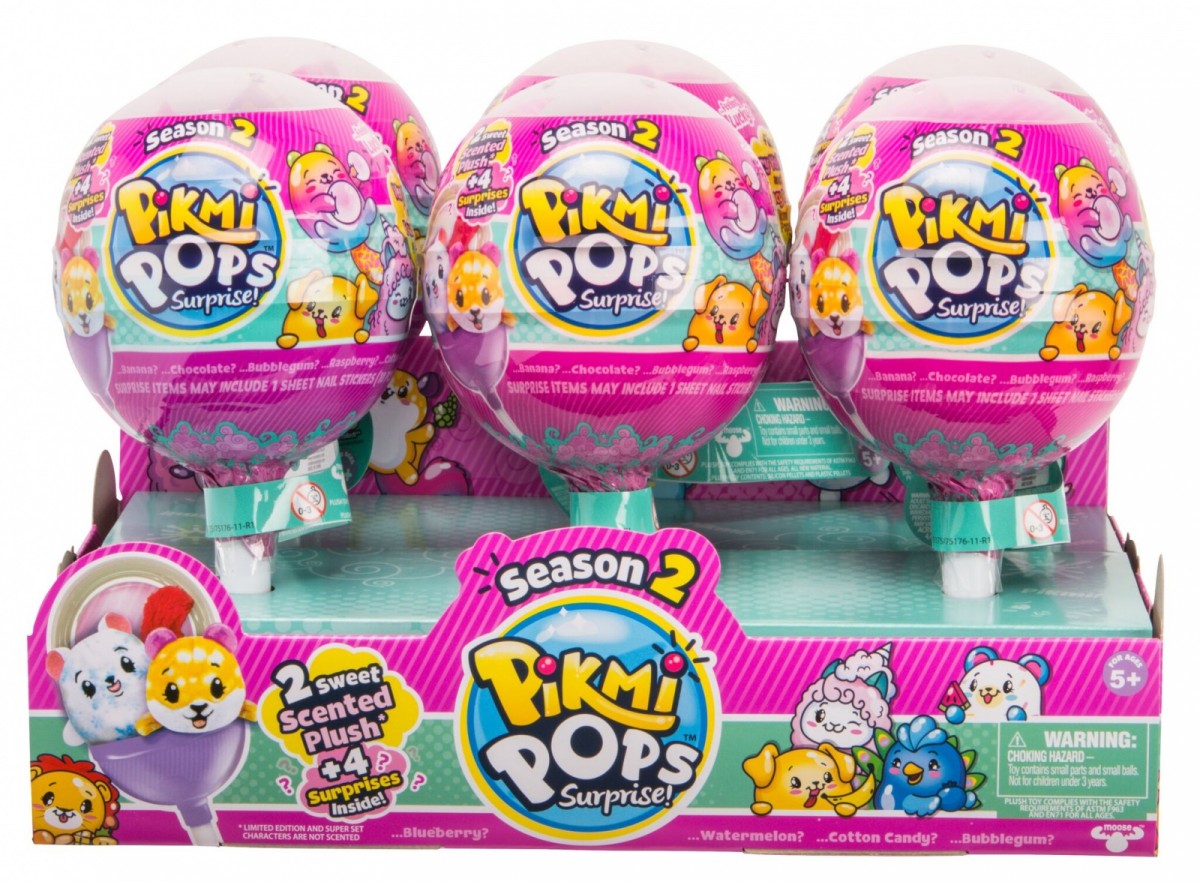 Maskotka Pikmi Pops Sezon 2 Pachnący Pluszak 2-pak, Stand 6 sztuk