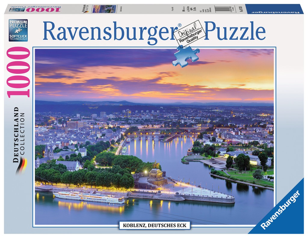 Puzzle 1000 elementów - Koblenz, niemiecki narożnik