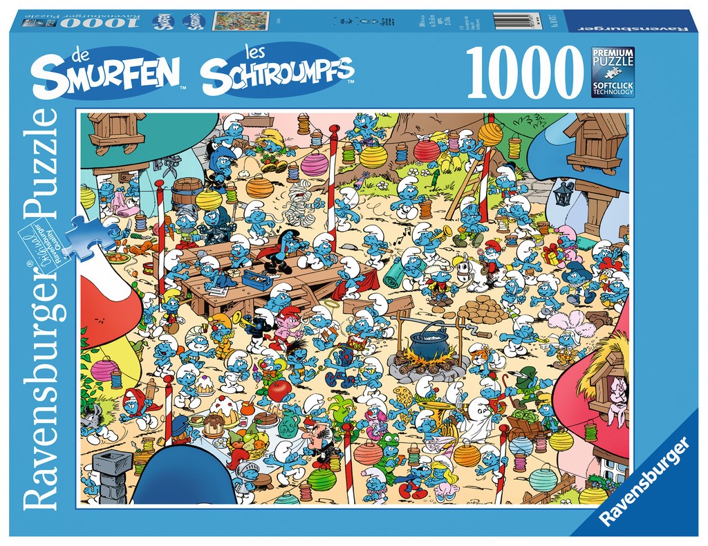 Puzzle 1000 elementów - Smerfy 