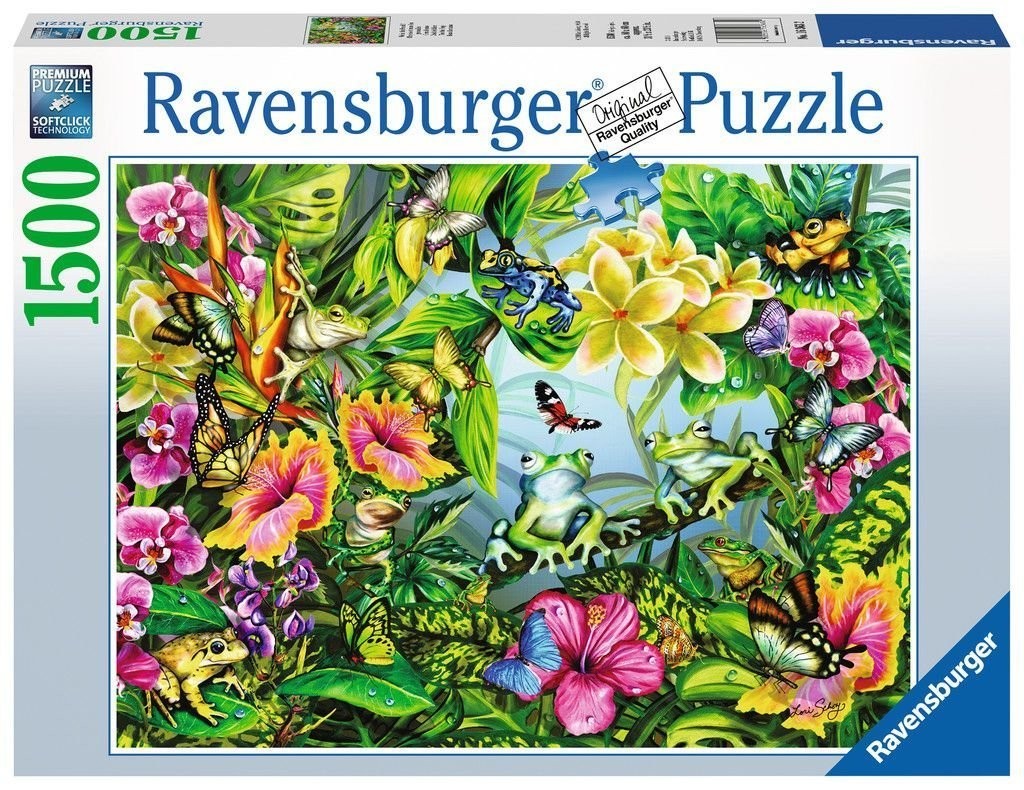 Puzzle 1500 elementów - Znajdź Żaby