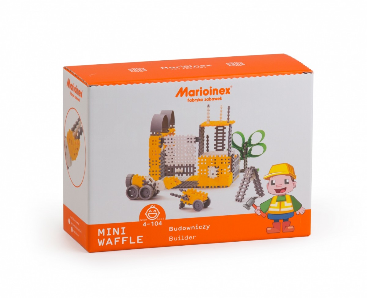 Klocki konstrukcyjne Mini Waffle Budowniczy Zestaw Duży