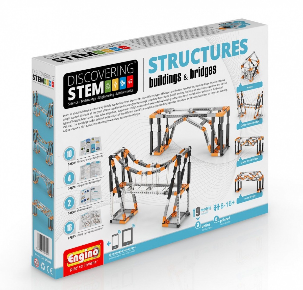 Klocki konstrukcyjne Discovering STEM Mechanizmy Budowle i Mosty