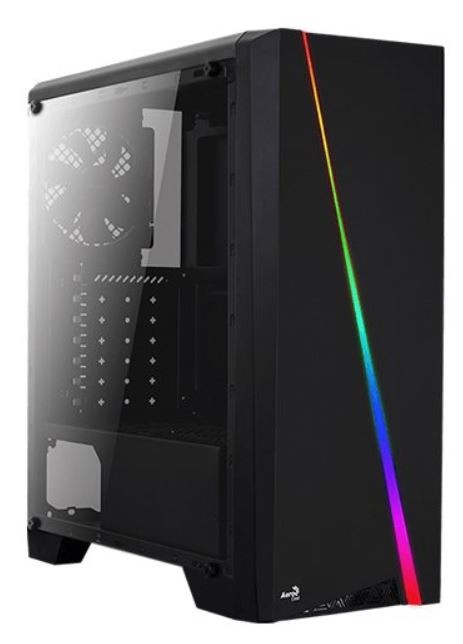 Obudowa CYLON USB 3.0 Czarna GLASS RGB 