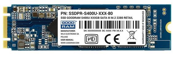 Dysk SSD S400U 480GB M.2 SATA3 2280