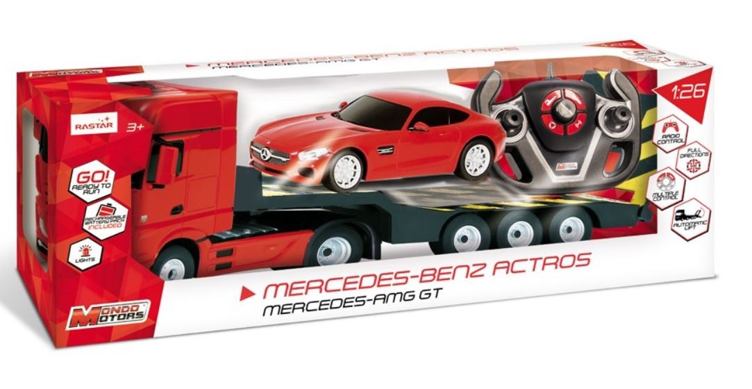 Auto R/C Mercedes Actros z bateriami