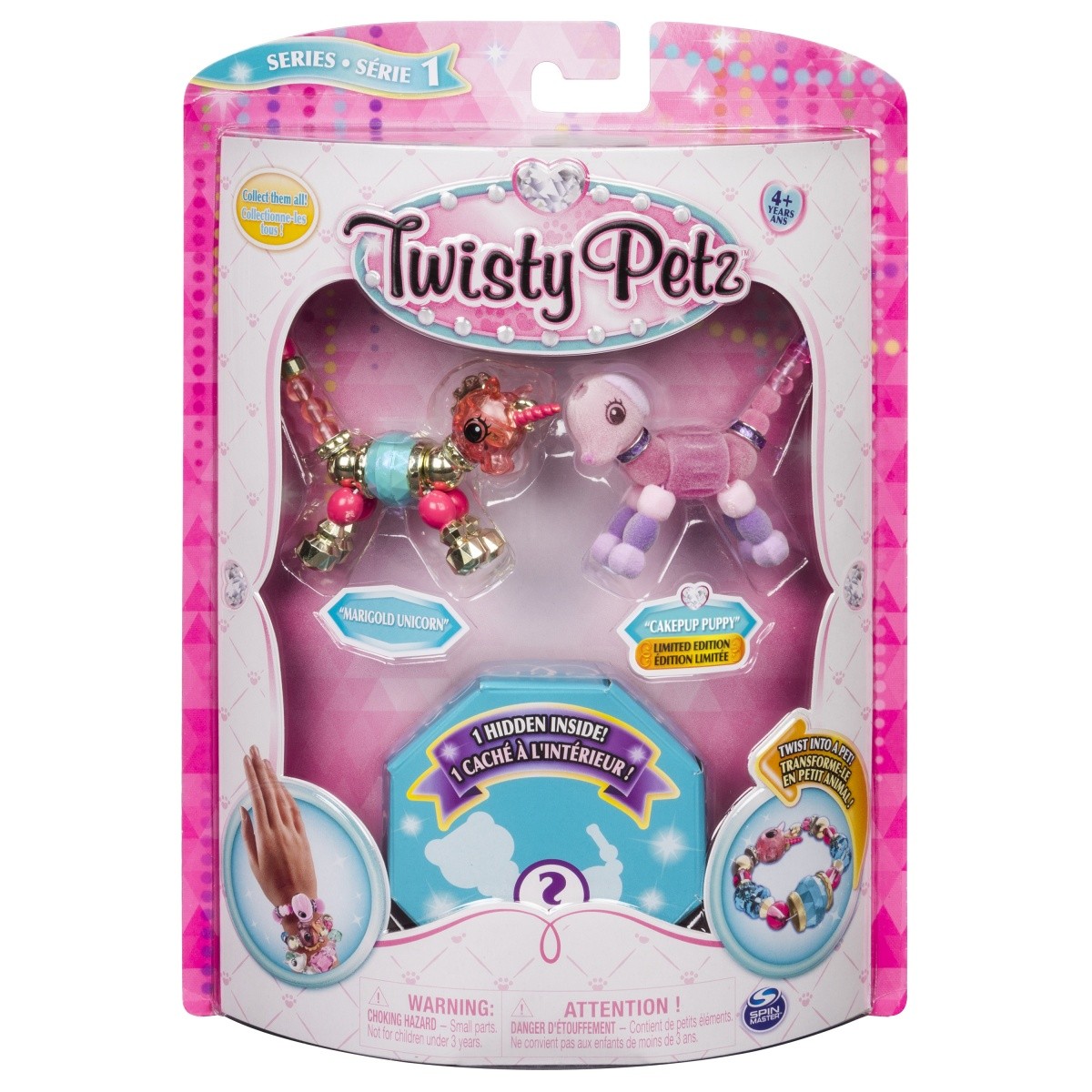 Bransoletki Twisty Petz - 3-pak Jednorożec, szczeniaczek, żyrafa