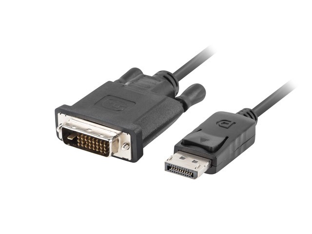 Kabel DisplayPort - DVI-D(24+1) M/M 1m czarny 