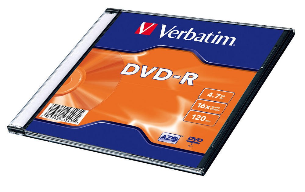 Płyta DVD-R 16x 4.7GB 20P Slim Matt SilverID 43547