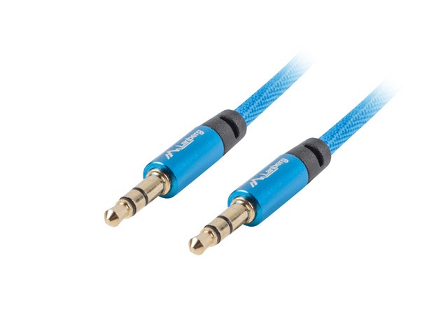 Kabel Premium Minijack - Minijack M/M 3.5mm 3m niebieski 