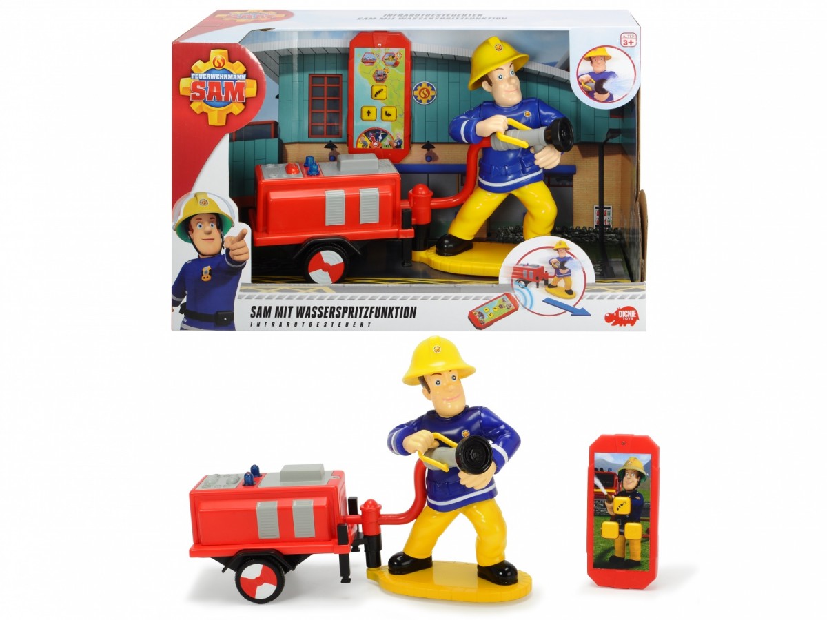 Figurka Strażak Sam jeżdżący na podczerwień