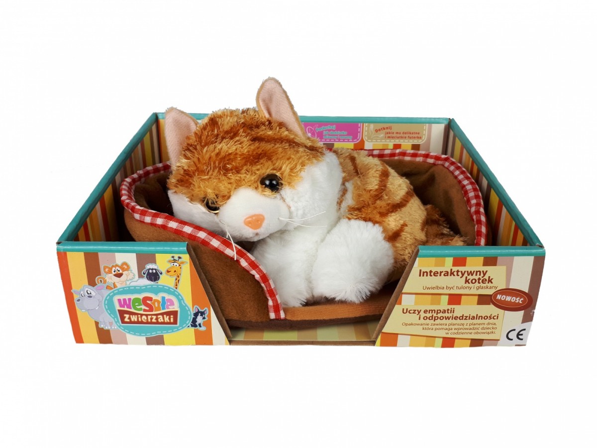 Maskotka Kot z głosem rudy 24 cm